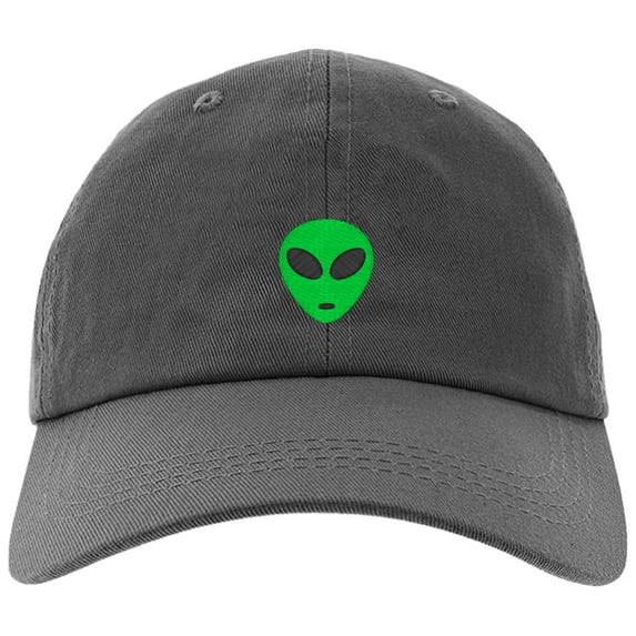 Cap Embroidered Green Alien-EM-0028-Gray