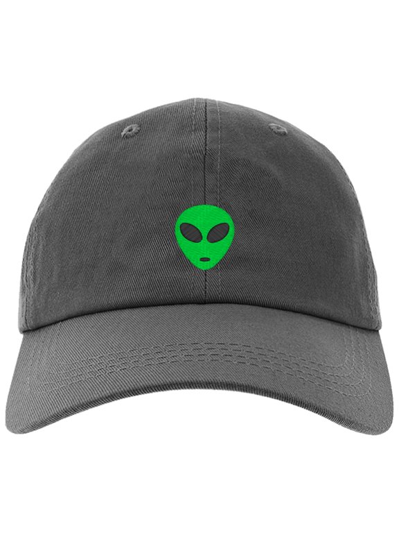 Cap Embroidered Green Alien-EM-0028-Gray