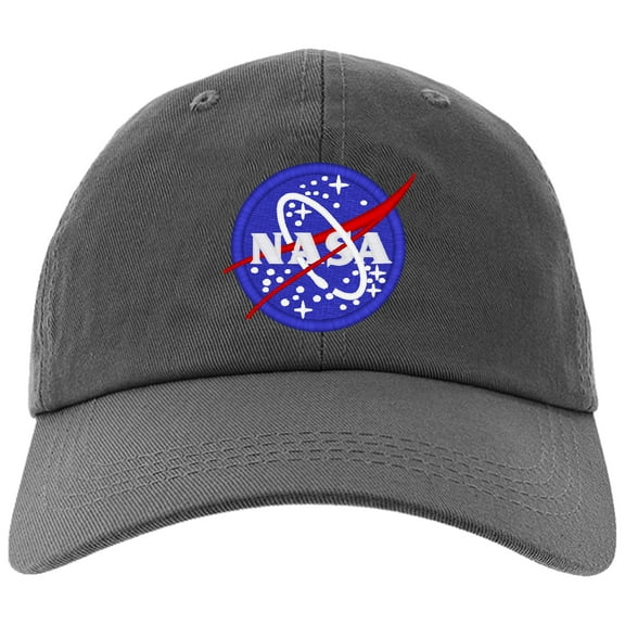 Cap Embroidered Lunar NASA Cap, Adjustable Baseball Hat-NASA-EM-0019-Gray