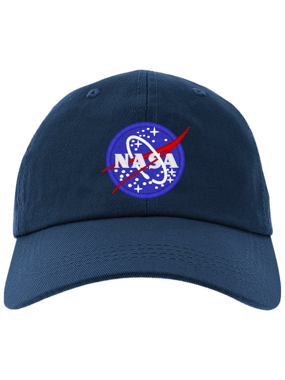 Cap Embroidered Lunar NASA Cap, Adjustable Baseball Hat-NASA-EM-0019-Navy