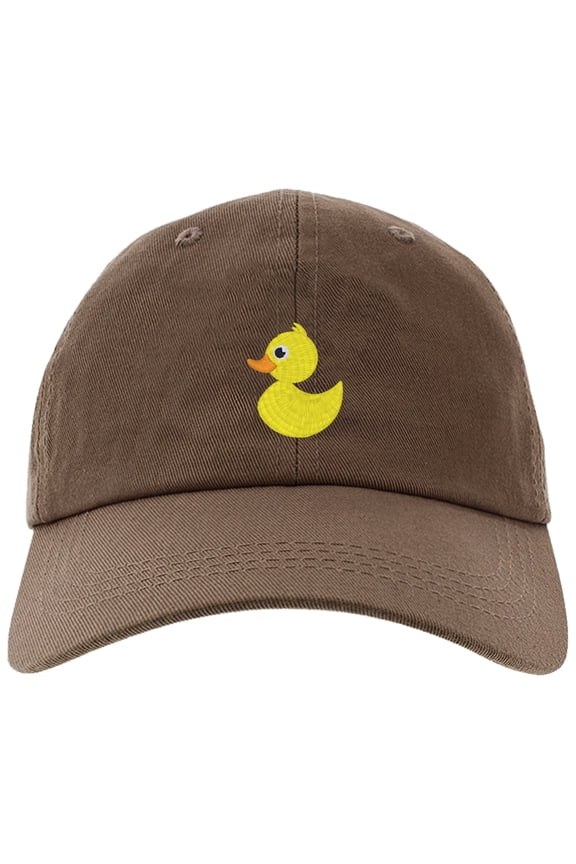 Cap Embroidered Rubber Duck Cap for Men and Women, Adjustable Baseball Cap-RubberDuck-EM-0018-Brown