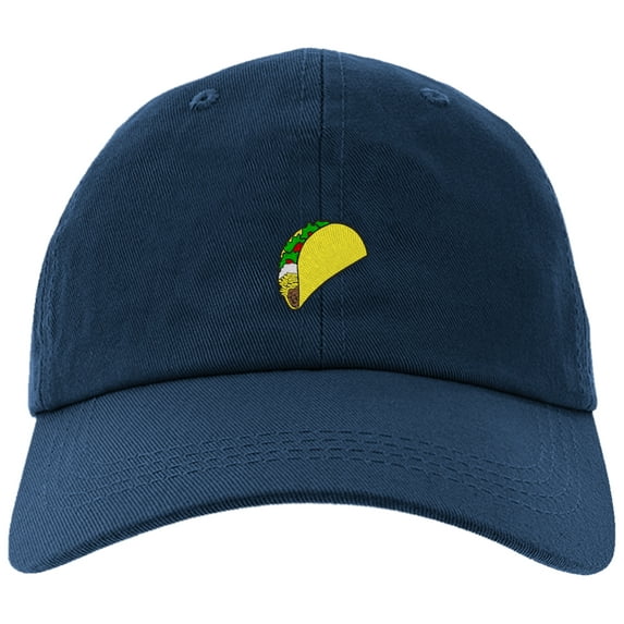 Cap Embroidered Taco Cap for Men and Women, Adjustable Baseball Cap-EM-0017-Navy