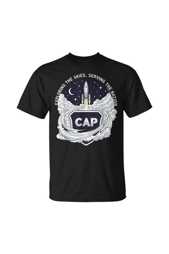 Cap Exploring The Skies Serving Nation Civil Air Patrol T-Shirt Size S-5XL
