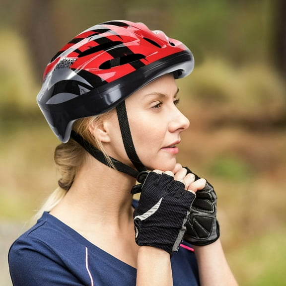 Cap Helmet,Teen Adult's Bike Scooter Helmet Caps,Unisex Half Helmet Open Face Skull Hat Cap Adult Lightweight Helmet for Bike Bicycle Skateboard Protective(Red 25-23in)from ANMUYUM