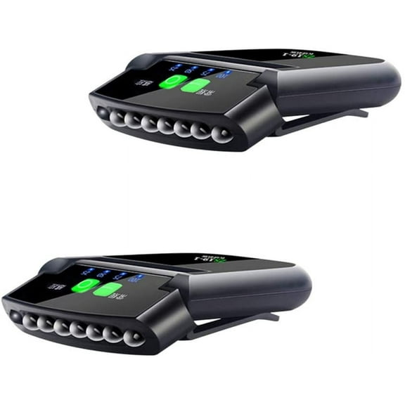 Cap Light Clip on Hat Rechargeable LED Headlamp Flashlight, 2 Pack Hands Free 180° Illumination with Battery Indicator, Red Light, Swivel Head Bright Head Lamps for Hunting Fishing Hiking