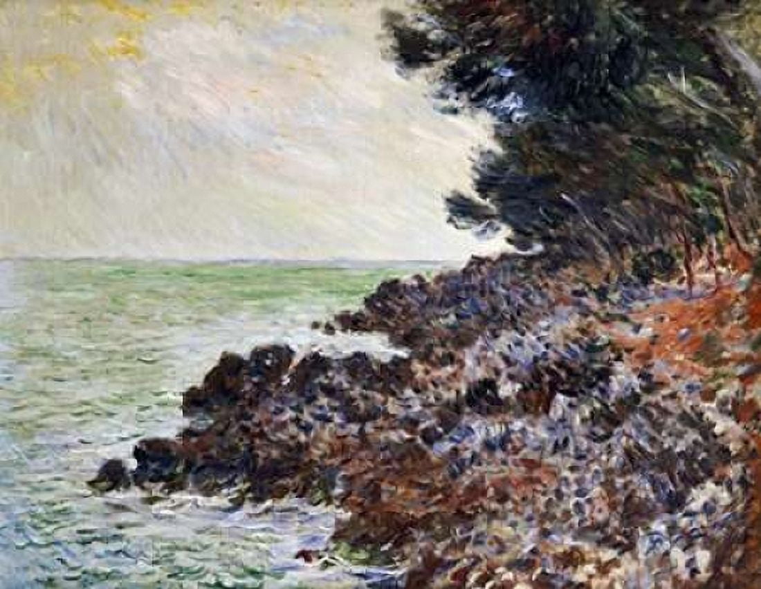 Cap Martin Canvas Art - Claude Monet (22 x 28)