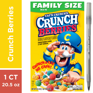 Cap'N Crunch Fruit Cereal with pan