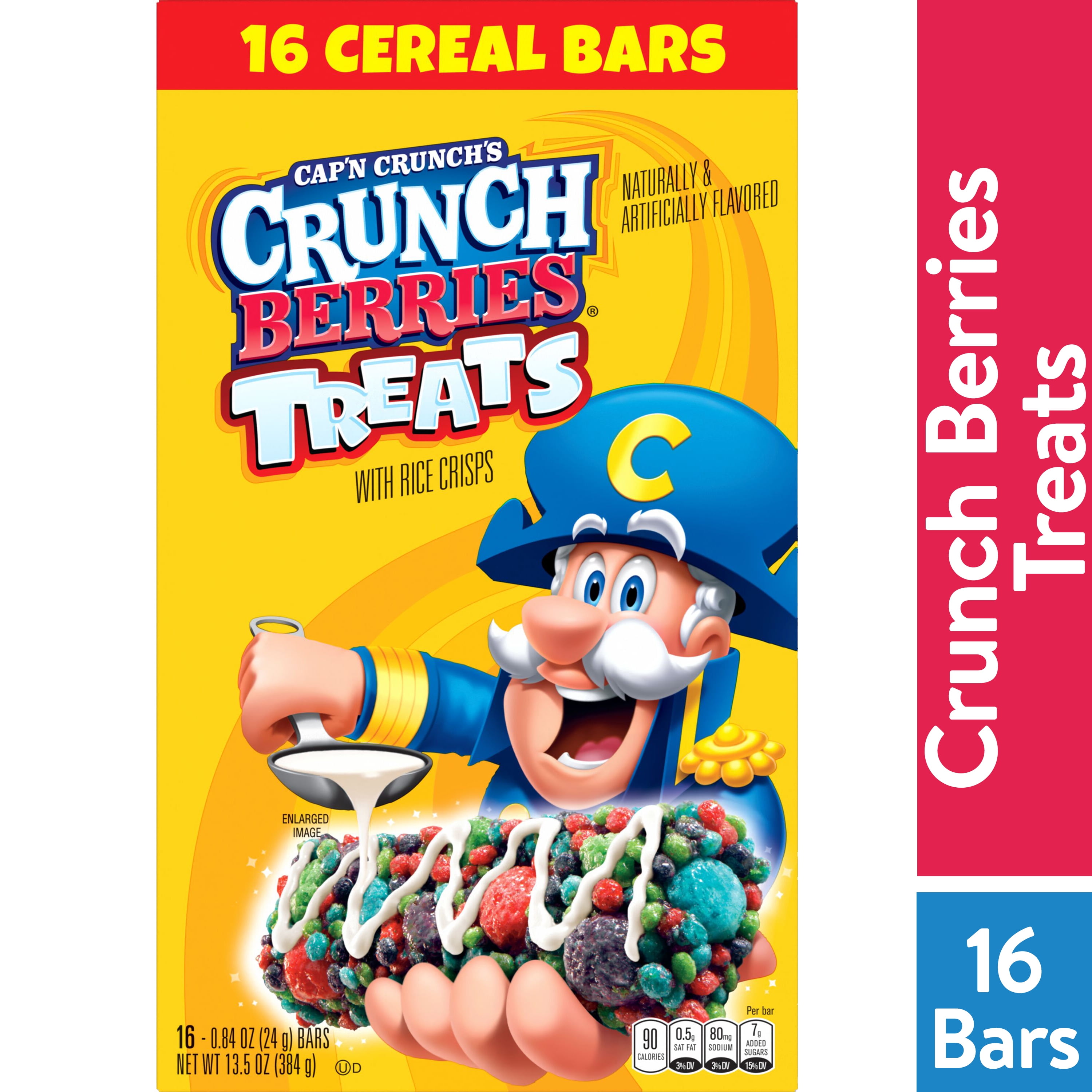 Cap'N Crunch Treat Bar, Crunchberry Flavor, 16 Count