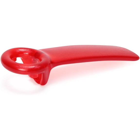 Cap Opener - Easy Lid Removal Tool for Jars - Durable Plastic, Transparent Red