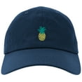 thumbnail image 1 of Cap Pineapple Embroidered Dad Hat for man and Women, Adjustable Baseball Cap-EM-0009-Navy, 1 of 1
