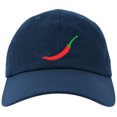 thumbnail image 1 of Cap Red Chili Hot Pepper Cap for Men and Women, Adjustable Baseball Cap-EM-0031-Navy, 1 of 2