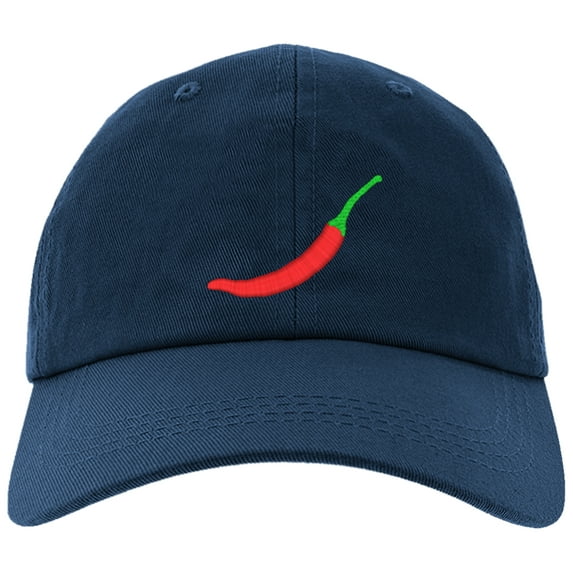 Cap Red Chili Hot Pepper Cap for Men and Women, Adjustable Baseball Cap-EM-0031-Navy