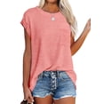 thumbnail image 1 of Cap Sleeve Oversized T Shirts Loose Fit Blouses Women's Summer Casual Tops, 1 of 7