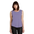 thumbnail image 1 of Cap Sleeve Satin Jersey Crew T-Shirt, 1 of 1