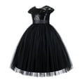 thumbnail image 1 of Cap Sleeves Sequin Formal Flower Girl Dress Junior Pageant Dresses 211, 1 of 3