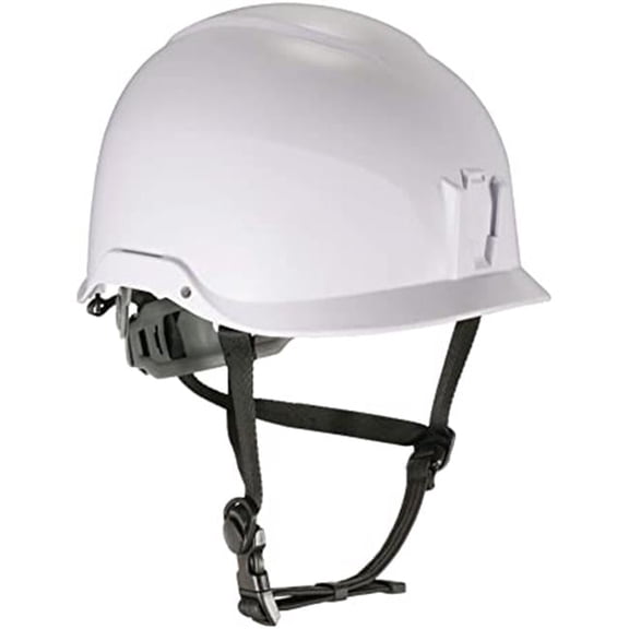Cap Style Hard Hat - White - Lightweight Protection - 6-Point Suspension