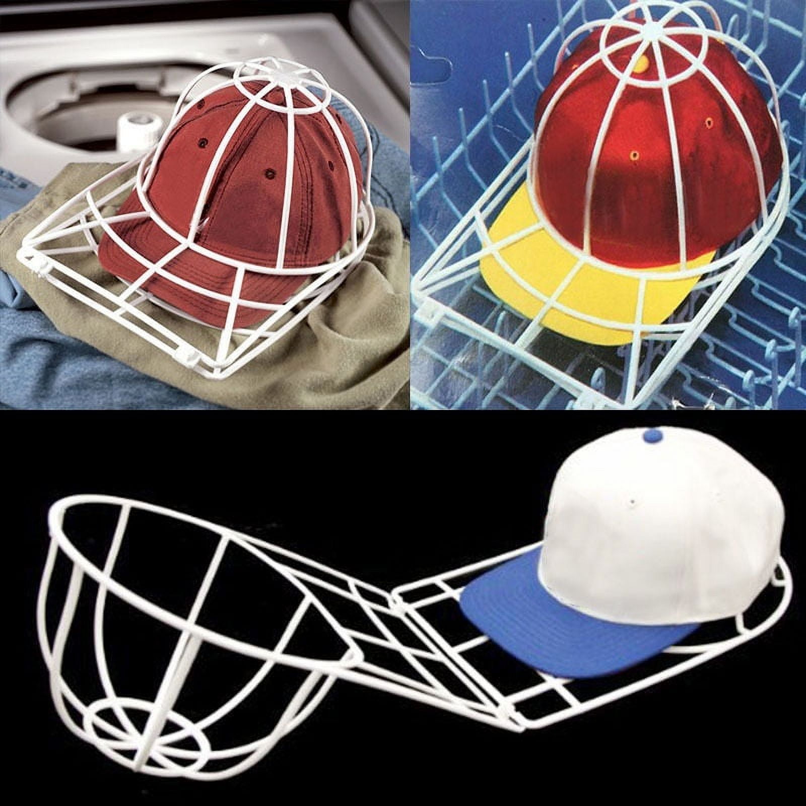 BallcapBuddy Cap Washer - Hat Washer The Original Patented Baseball Cap Cleaner for Dishwasher/Washing- Blue - Made in USA, Adult Unisex