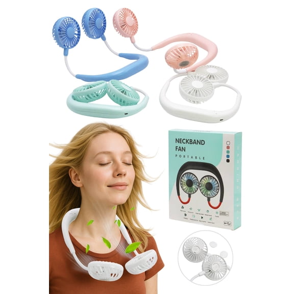 Cap Zone - Matte Aromatherapy Neckband Electrical 1pc Fan
