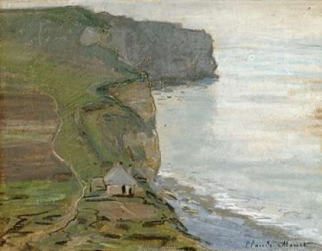Cap dAntifer Etretat Canvas Art - Claude Monet (22 x 28)