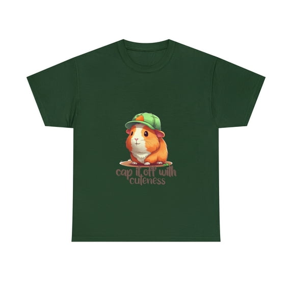 Cap it of with Cuteness Unisex Heavy Cotton Tee