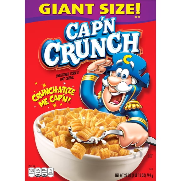 Cap'n Crunch Breakfast Cereal, Original Box, 29 oz