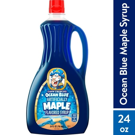 Cap'n Crunch Ocean Blue Maple Flavored Syrup, 24 oz Bottle