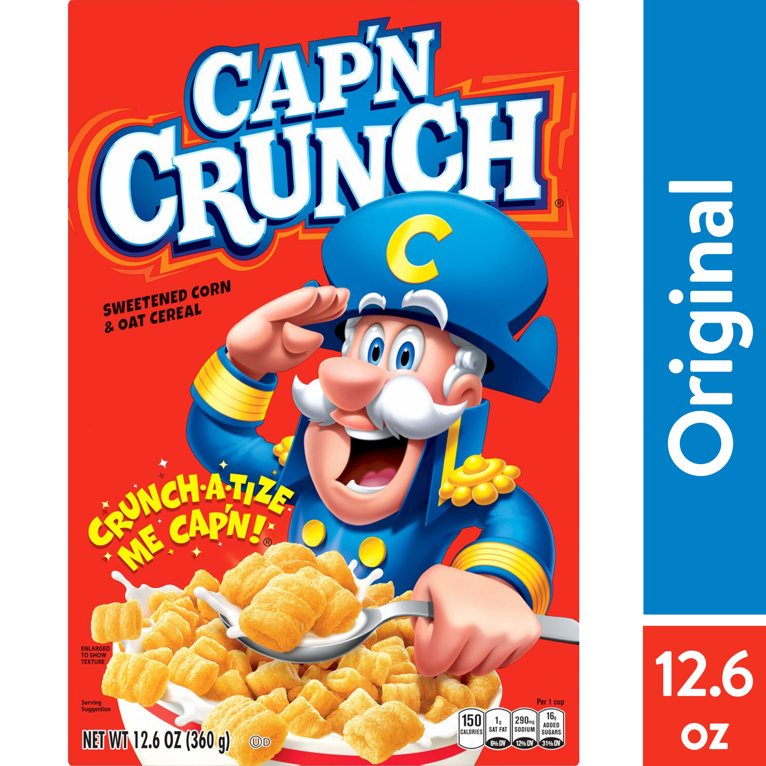 (2 pack) Cap n Crunch Sweetened Corn & Oat Cereal 12.6 oz Box Package
