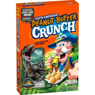 Cap'n Crunch Sweetened Corn & Oat Cereal Peanut Butter Crunch, 11.4 Oz