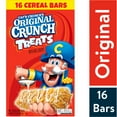 thumbnail image 1 of Cap’n Crunch Treats with Rice Crisps Cereal Bars, Original Crunch, 0.84 oz, 16 Count Box, 1 of 7