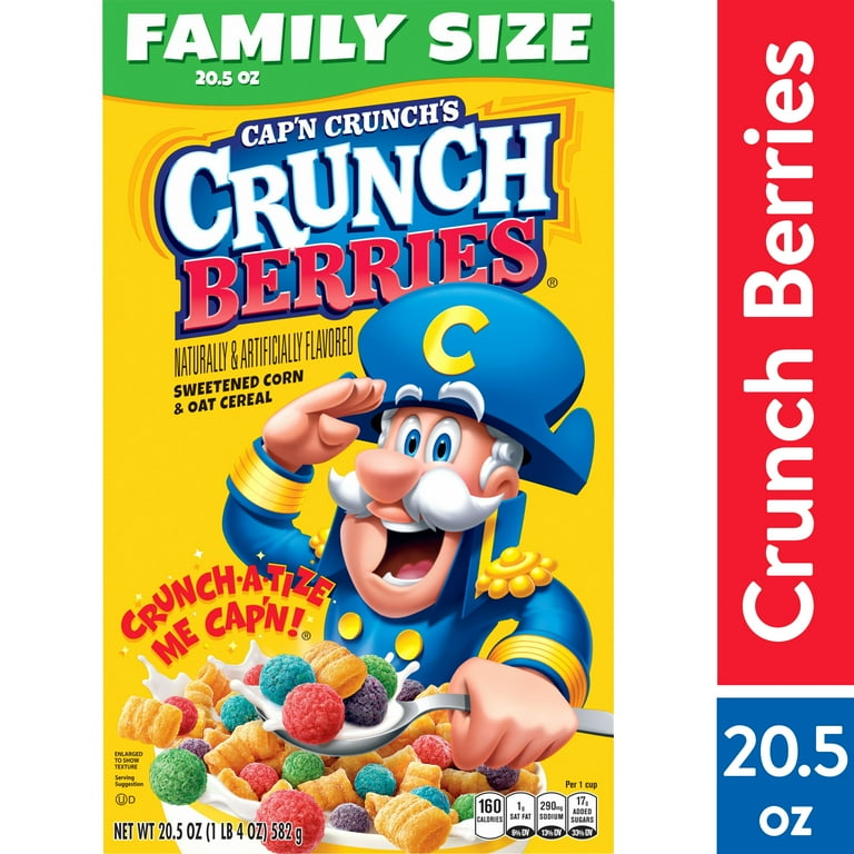 Cap'n Crunch's Crunch Berries, Kids Cereal, 20.5 oz Box