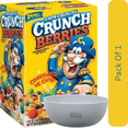 thumbnail image 1 of Cap'n Crunch's Crunch Berries Sweetened Corn & Oat Cereal, 40 oz Family Size With White Bowl By OMA, 1 of 6