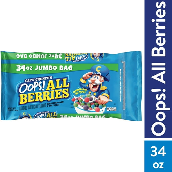 Cap'n Crunch's Oops! All Berries Cereal 34 oz