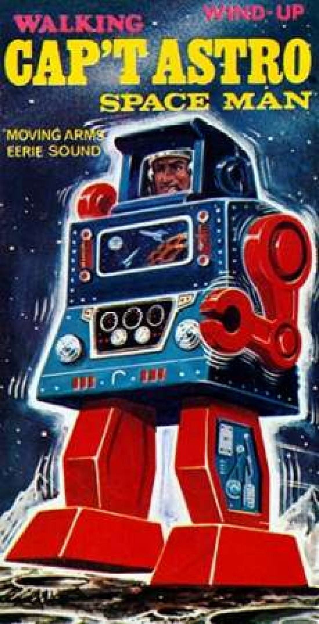 Cap t Astro Space Man Canvas Art - Retrobot (24 x 48)