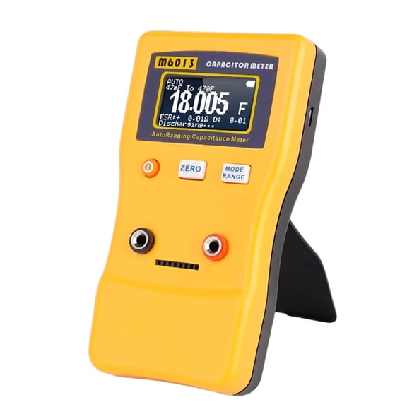 Capacitance Meter, Digital Small Automatic Range Tester, 1pf-470f M6013 High-Precision 1%