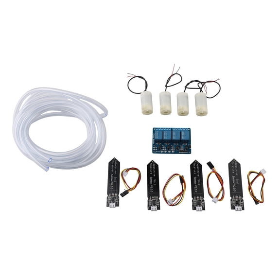 Capacitive Soil Moisture Sensor and Pump for Automatic Flower Watering