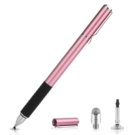 Capacitive Stylus Pen, 2 in 1 Disc and Fiber Tip Precision High Sensitivity Fine Point Tip Stylus Pen Universal for Tablet Smartphone and More Touch Screen Devices