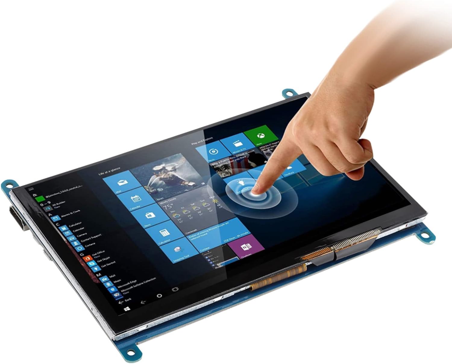 Capacitive Touch Screen 7 Inch For Raspberry Pi 3/2/1, 1024 × 600 Full