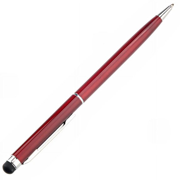 MERRYHAPY Capacitive Stylus Pen with Red Ballpoint Tip for Smartphones, Tablets - Smooth Writing and
