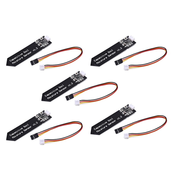Capacitive soil moisture sensor module, corrosion-resistant, for 3.3~5.5 5 pieces