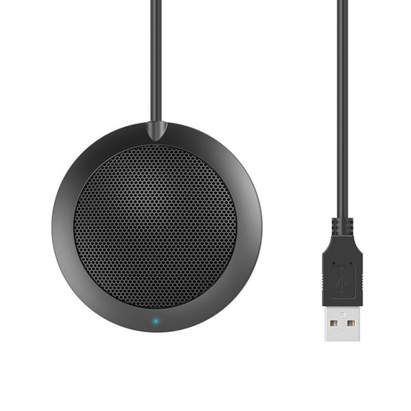 USB Omni-directional Condenser Microphone Mic for Meeting Business Computer Laptop PC Voice Chat Video Games Live