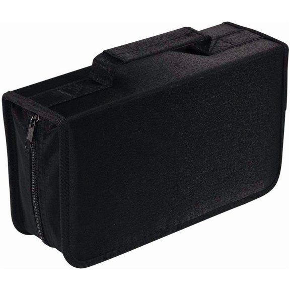 Capacity CD/DVD case Wallet, Storage,Holder,Booklet (128 Black)