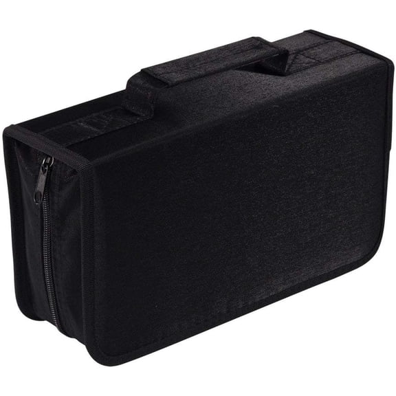 Capacity CD/DVD case Wallet, Storage,Holder,Booklet (128 Black)
