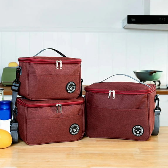Capacity hand held with shoulder strap insulated bag lunch box bag Capacity hand held with shoulder strap insulated bag lunch box bag