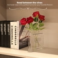 thumbnail image 1 of Capaso Clear Acrylic Tabletop Vase, Gifts for Book Lovers,Home Decoration, 1 of 11