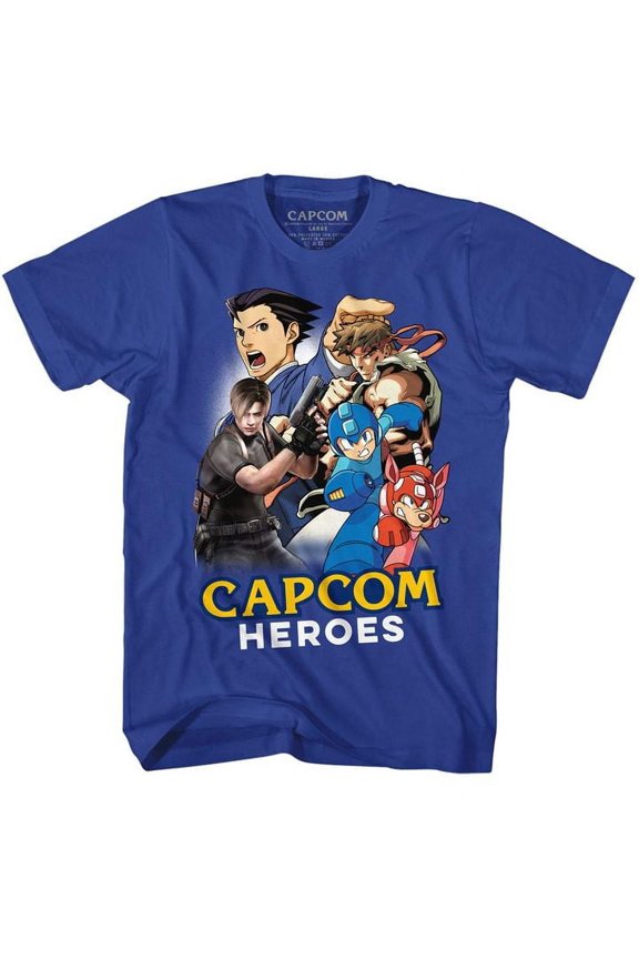 Capcom Cartoonmash Royal Adult T-Shirt 4Xl