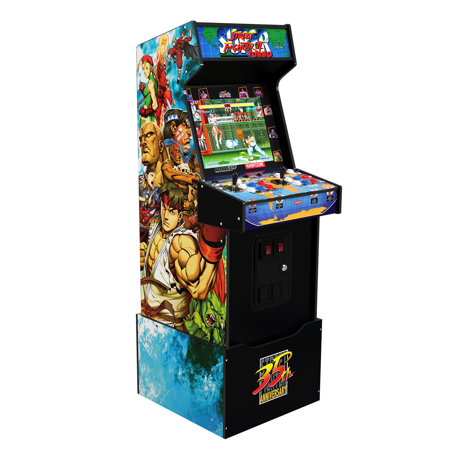 Arcade1UP Street Fighter 2 Arcade Machine, 4 ft