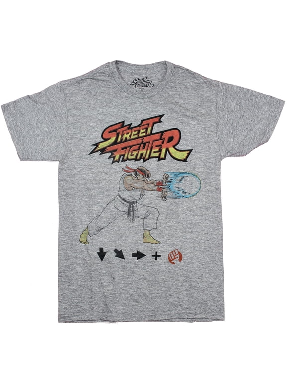 Capcom Men's Street Fighter Tee T-Shirt Video Game Series Gaming Character (M)
