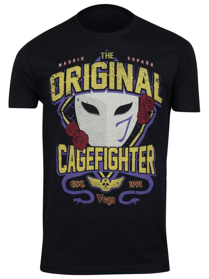 Capcom Mens Street Fighter Vega Original Cage Fighter T-Shirt 