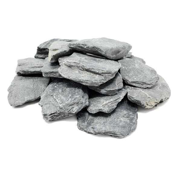 Capcouriers Small Slate Stones ( 1 - 2 inches ) Natural Slate Rocks About 2 Pounds ( stones are very dusty )