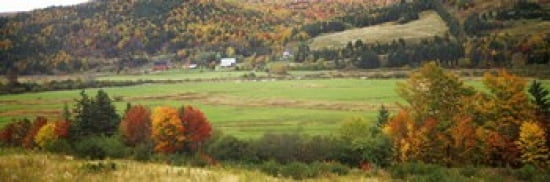 Cape Breton Highlands near North East Margaree Nova Scotia Canada Canvas Art - Panoramic Images (36 x 12)